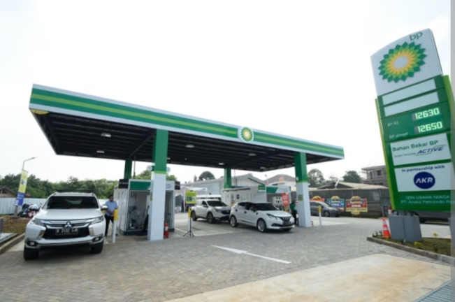 Ilustrasi SPBU British Petroleum (BP). [Int]